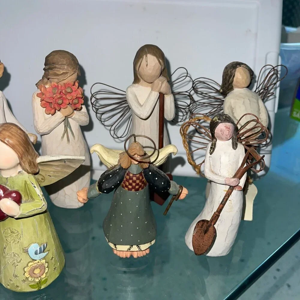 Willow Tree Vintage Folk Angel Multicolor Bundle of 9
